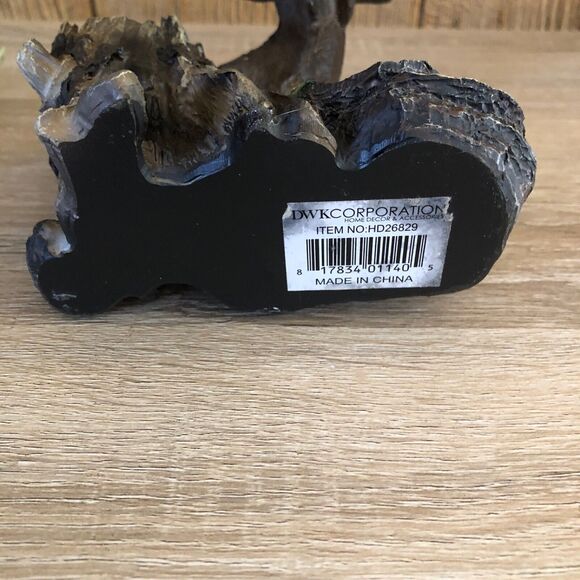 DWK Northern Moose Salt & Pepper Shaker Holder 2 Glass Shakers Cabin Wilderness - Picture 6 of 9